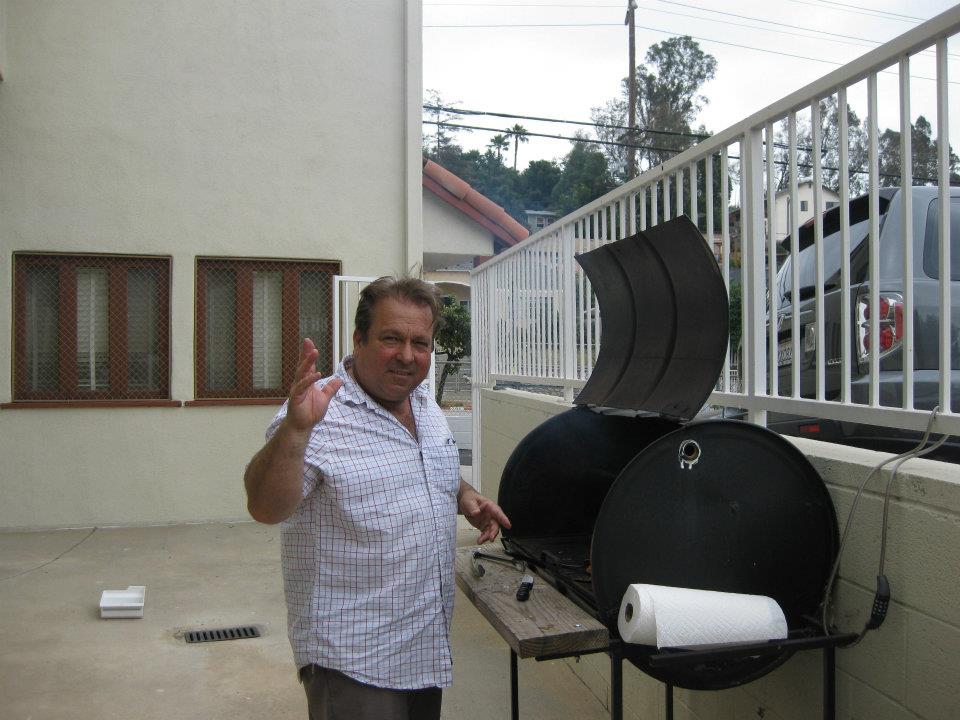Pastor Pat on the grill