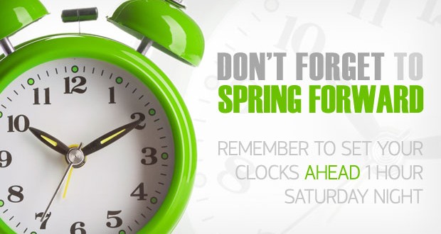 Don't forget to Spring Forward